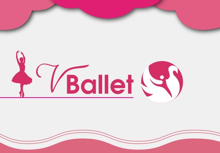 Hệ thống nhận diện căn bản Logo V Ballet