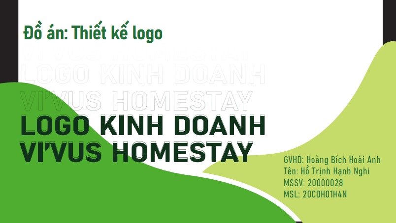 Thiết kế Logo :Logo kinh doanh Vi'vus Homestay