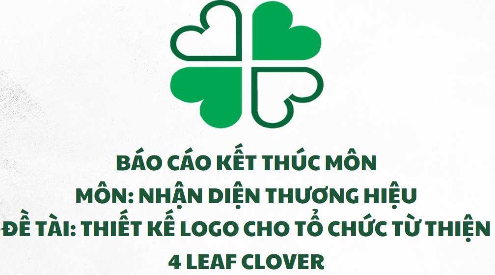 Thiết kế Logo cho tổ chức từ thiện 4LEAFCLOVER