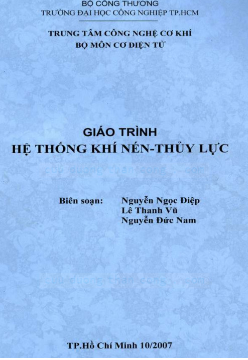 Giáo trình hệ thống khí nén - thủy lực