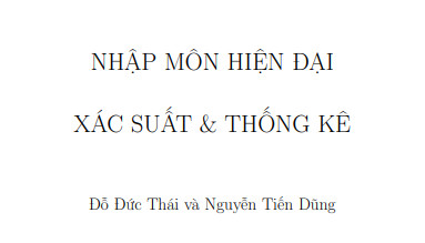 Nhập môn hiện đại xác suất thống kê