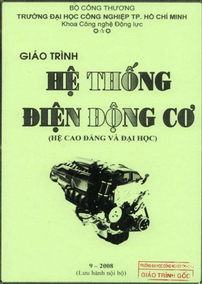 Giáo trình hệ thống điện động cơ (Hệ cao đẳng và đại học)