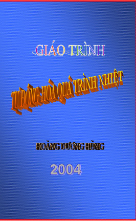 Giáo trình tự động hóa quá trình nhiệt