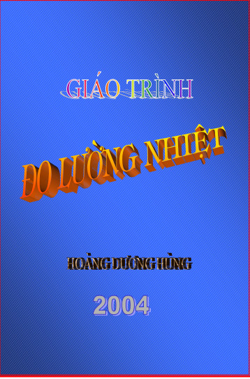 Giáo trình đo lường nhiệt