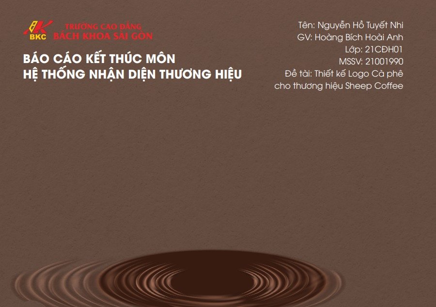 Báo cáo kết thúc môn nhận diện thương hiệu: Thiết kế logo cà phê cho thương hiệu Sheep Cofee